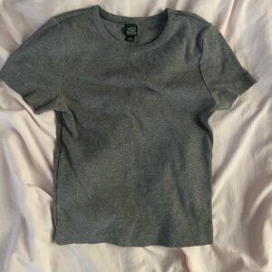 Wild Fable Heather Gray Ribbed Tee